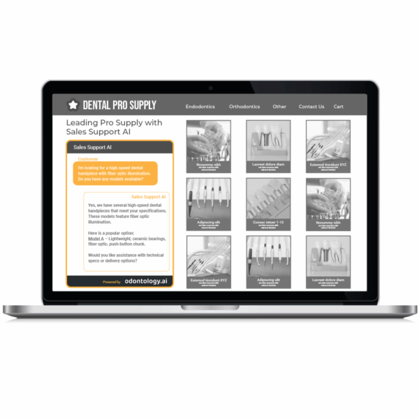 Odontology AI for e-Commerce - Laptop MockUp